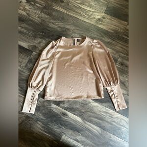 Elegant Satin Blouse in gold